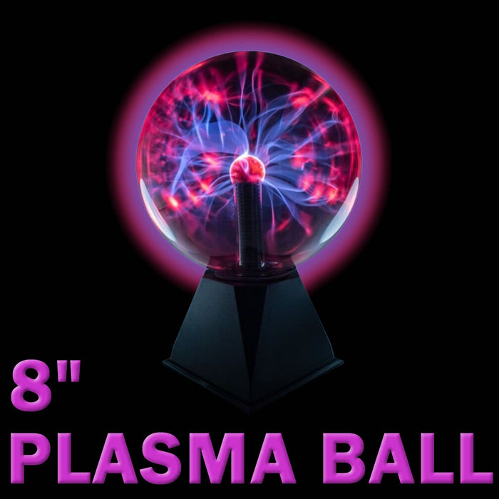 Large Plasma Ball 8" Nikola Tesla Globe Lamp MDI 9318051000551 Mystery Planet Australia