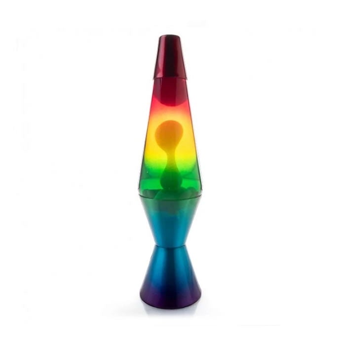 Diamond Retro Motion Lava Lamp - Rainbow